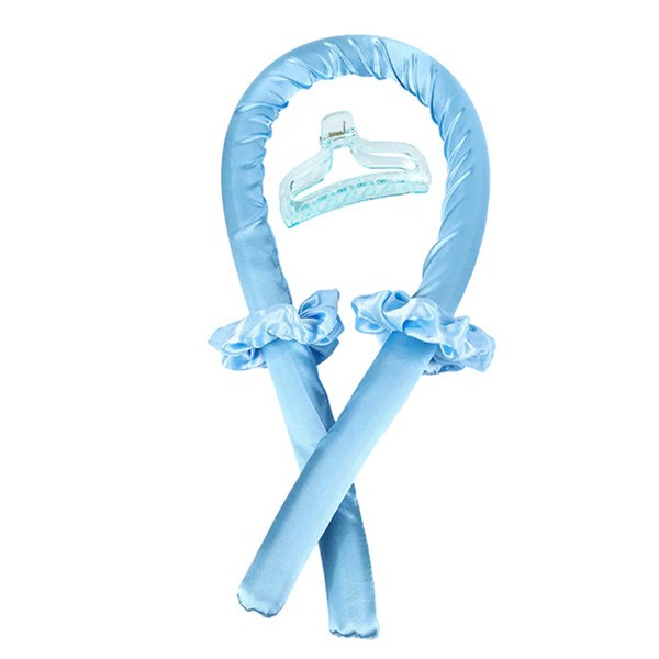 Σετ για Μπούκλες Χωρίς Θερμότητα Corated Silk Heatless Curling Band Set Light Blue