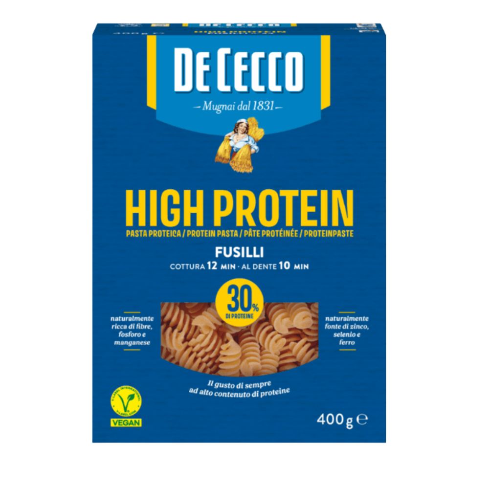 Ζυμαρικά De Cecco High Protein Fusilli No 34 400g