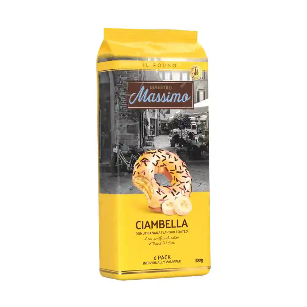 Maestro Massimo Ciambella Banana Flavour Coated Donut 300g