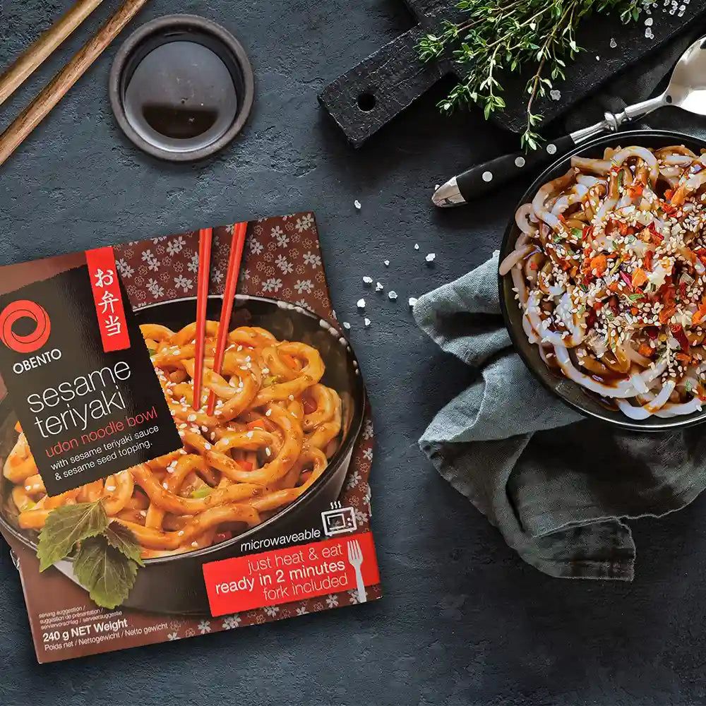 Obento Teriyaki Sesame Udon Noodle Bowl
