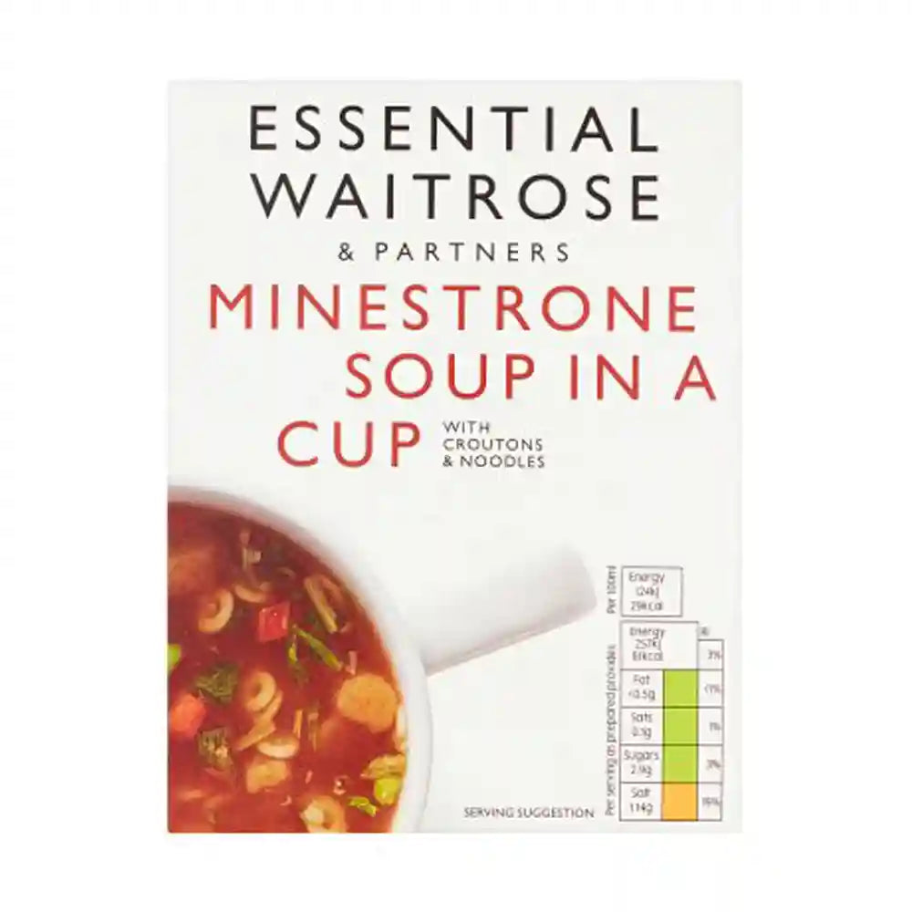 Waitrose Minestrone Soup with Croutons and Noodles