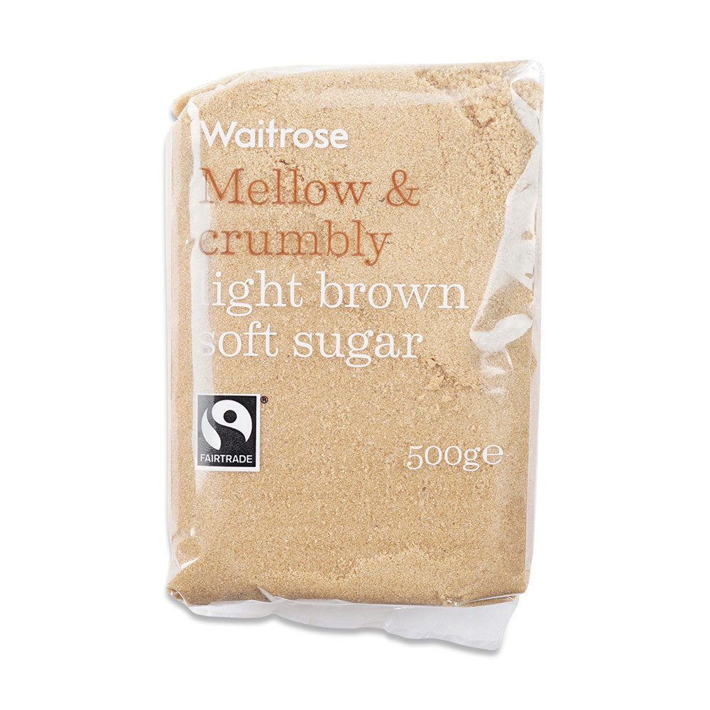 Ζάχαρη Ακατέργαστη Καστανή Waitrose Mellow and Crumbly Light Brown Soft Sugar 500g