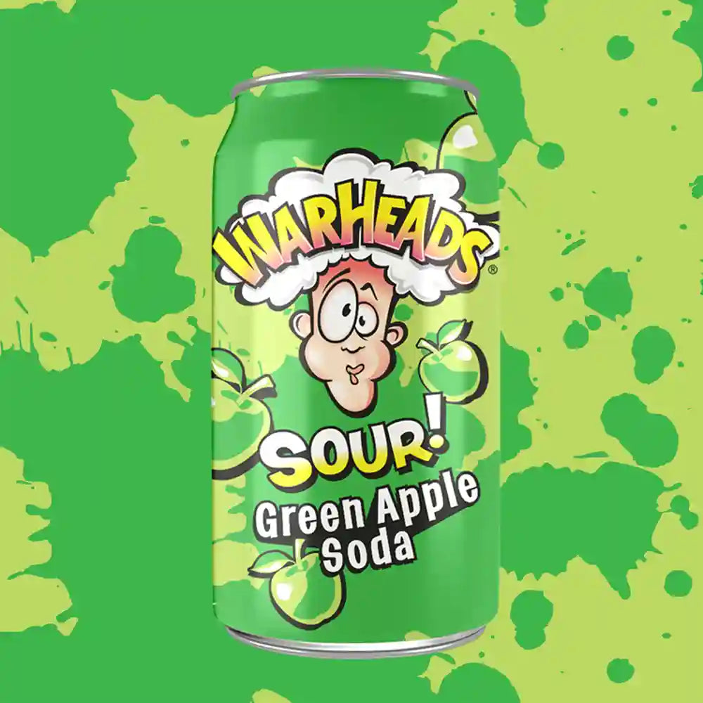 Warheads Sour Green Apple Soda