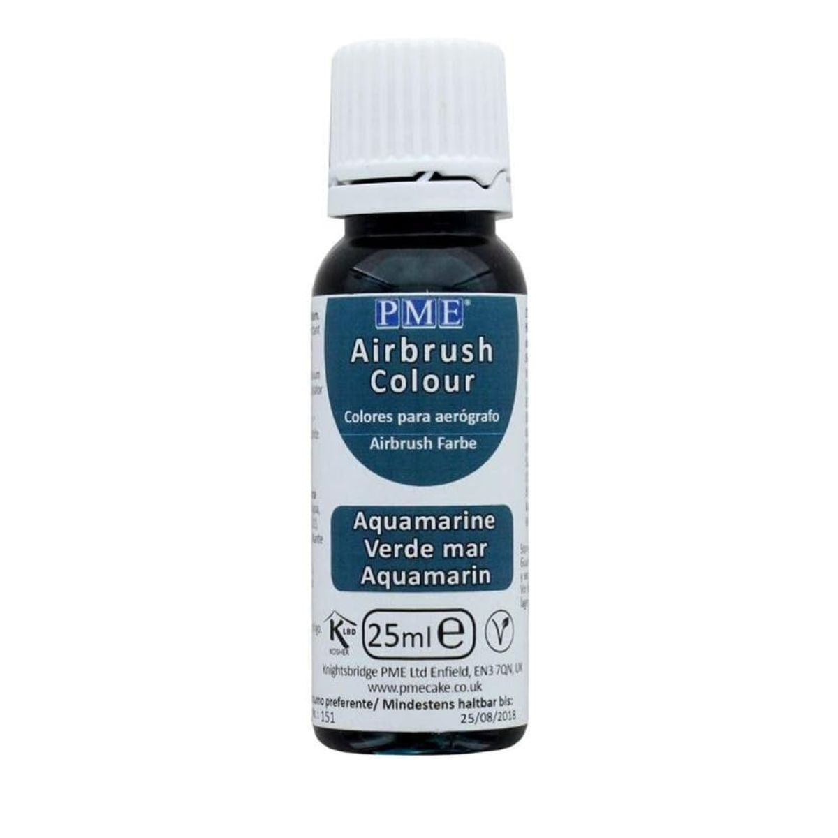 Χρώμα Ζαχαροπλαστικής Για Αερόγραφο Μπλε PME Airbrush Food Color Blue Aquamarine
