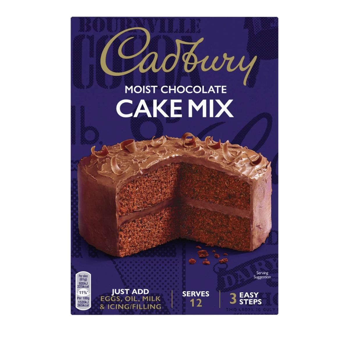 Μείγμα για Κέικ Σοκολάτας Cadbury Moist Chocolate Cake Mix