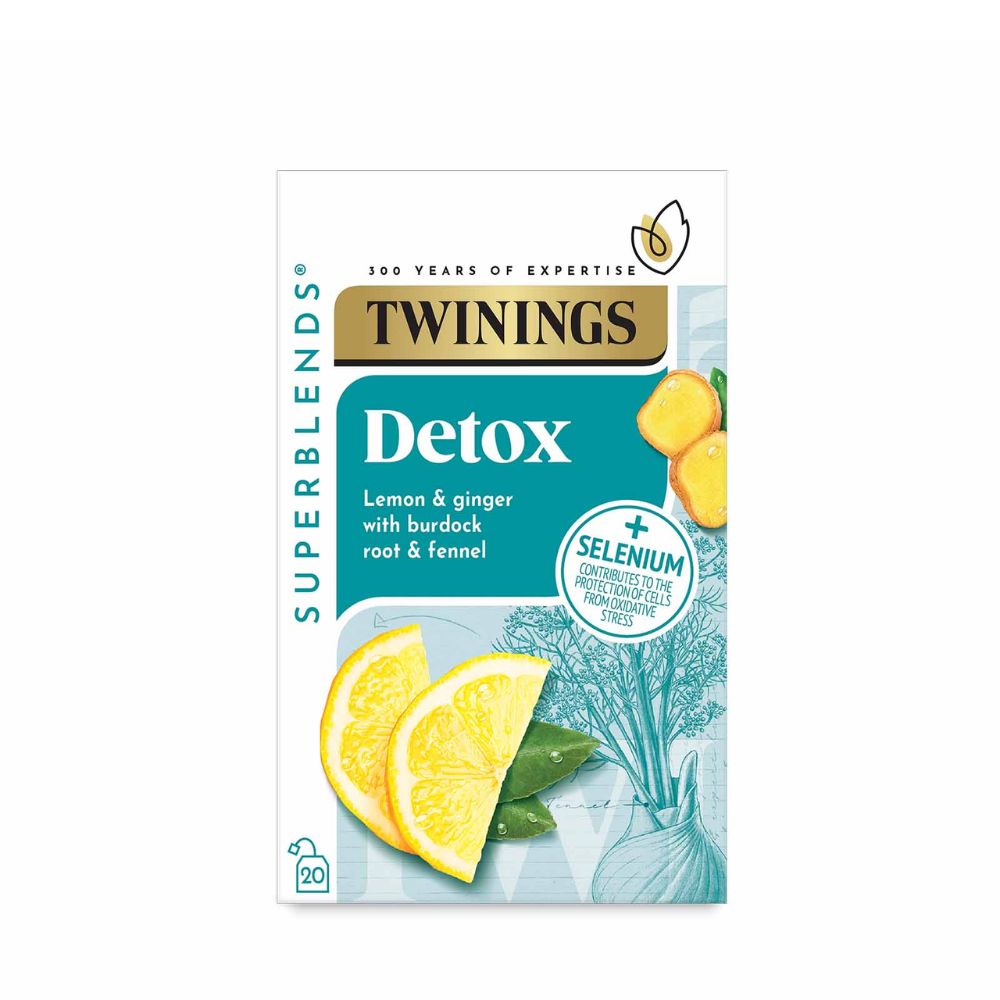 Τσάι Twinings SuperBlends Detox Lemon and Ginger Tea 20 Φακελάκια