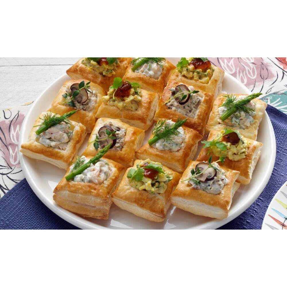 Καναπεδάκια Βάση Σφολιάτας Βολοβάν 3 Toques Mini Square Vol Au Vent 12 Pieces 60g