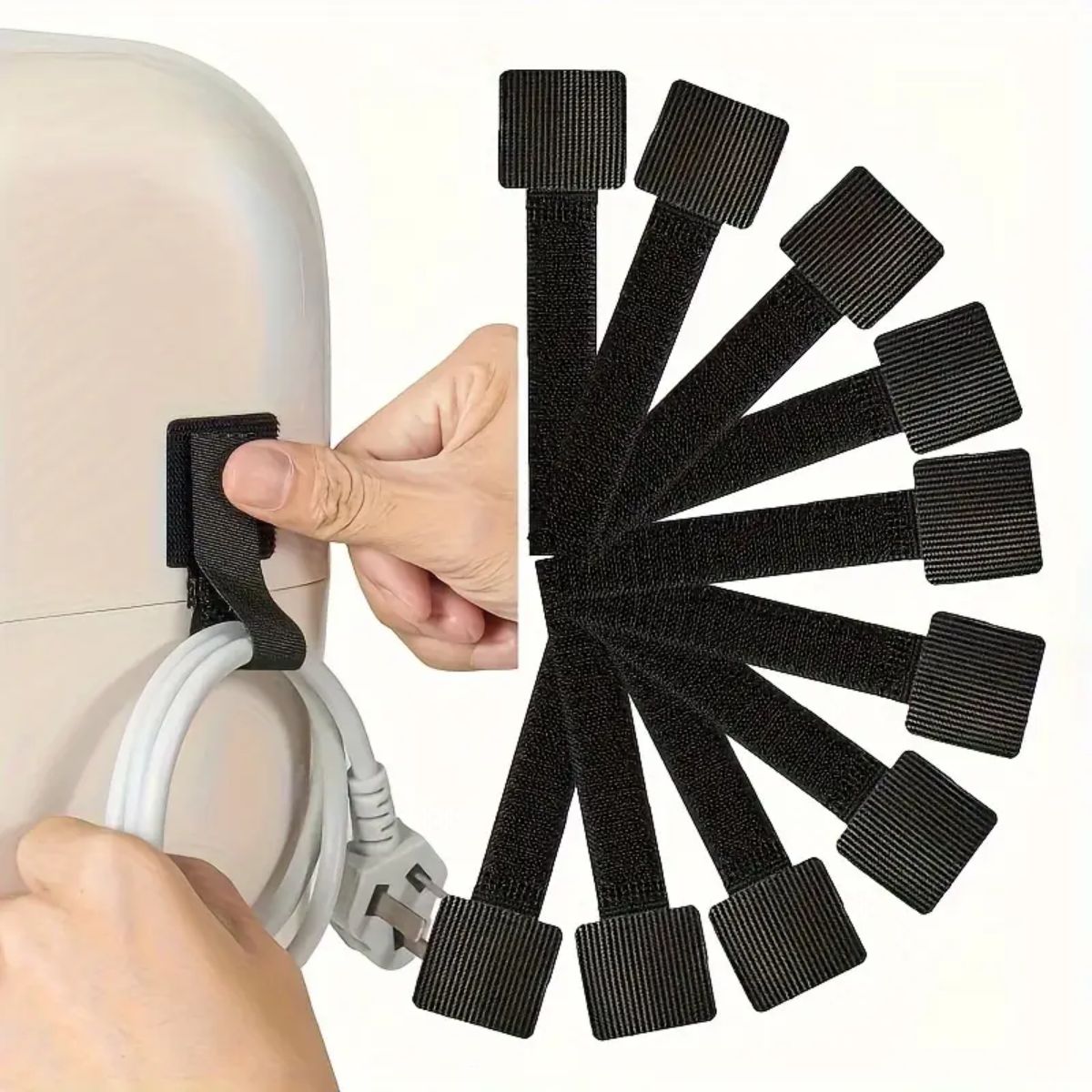 Αυτοκόλλητα Κλιπ Οργάνωσης Καλωδίων 30τμχ Self Adhesive Cable Organizer Clips