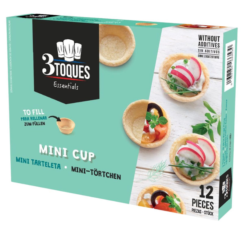Καναπεδάκια Βάση Σφολιάτας Φωλιά 3 Toques Mini Cups 12 Pieces