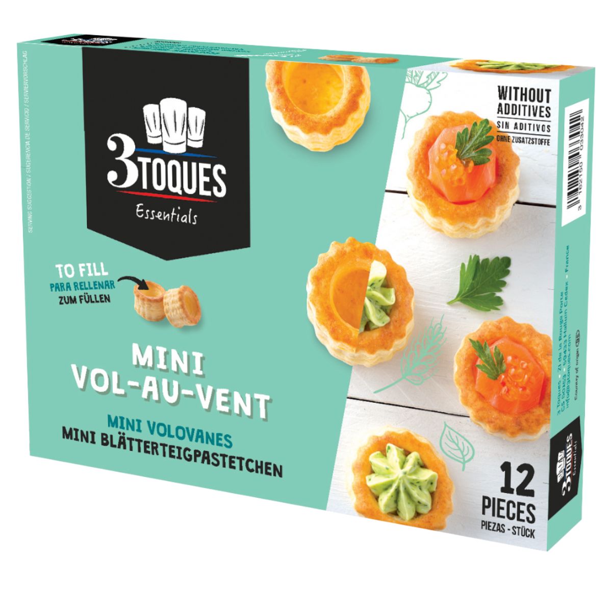 Καναπεδάκια Βάση Σφολιάτας Βολοβάν 3 Toques Mini Vol Au Vent