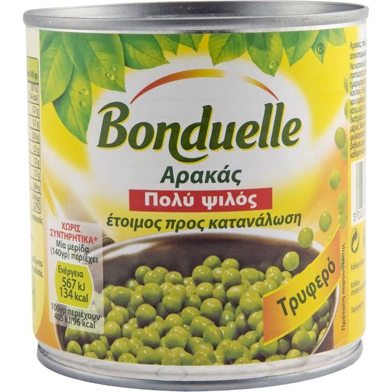 Αρακάς Πολύ Λεπτός Bonduelle Peas Extra Fine 400g