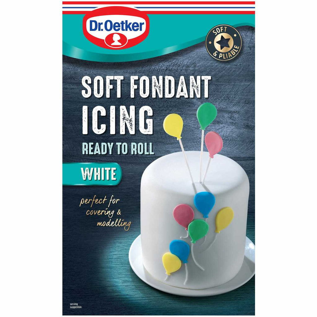 Ζαχαρόπαστα Έτοιμη Λευκή Dr. Oetker Soft Fondant Icing Ready To Roll White 454g