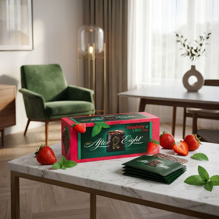 Σοκολατάκια Μέντα Φράουλα After Eight Strawberry and Mint Dark Chocolate Thins