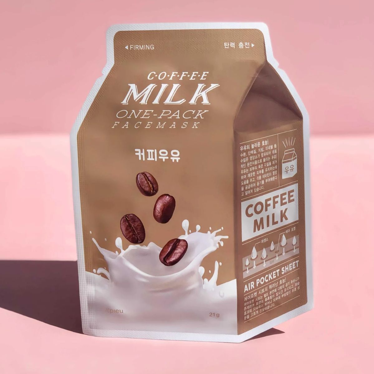  Μάσκα Σύσφιξης και Λάμψης Apieu Coffee Milk Firming Face Mask