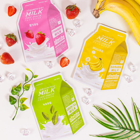 Μάσκα Ενυδάτωσης και Λάμψης Apieu Strawberry Milk Brightening Face Mask