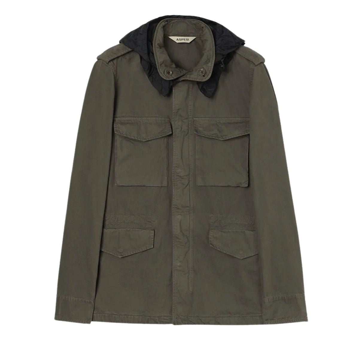 Aspesi Cotton Mini Field Jacket Military