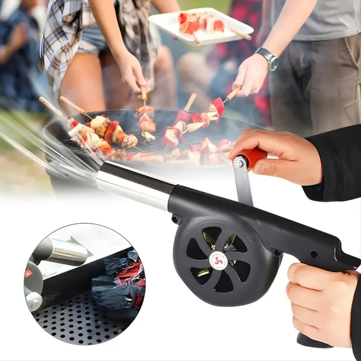 Φορητός Ανεμιστήρας Ανάφλεξης για BBQ Handheld Blower