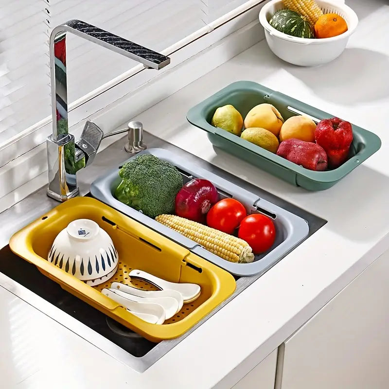 Ρυθμιζόμενο Σουρωτήρι Νεροχύτη Blue Ginkgo Adjustable Sink Strainer Basket Yellow