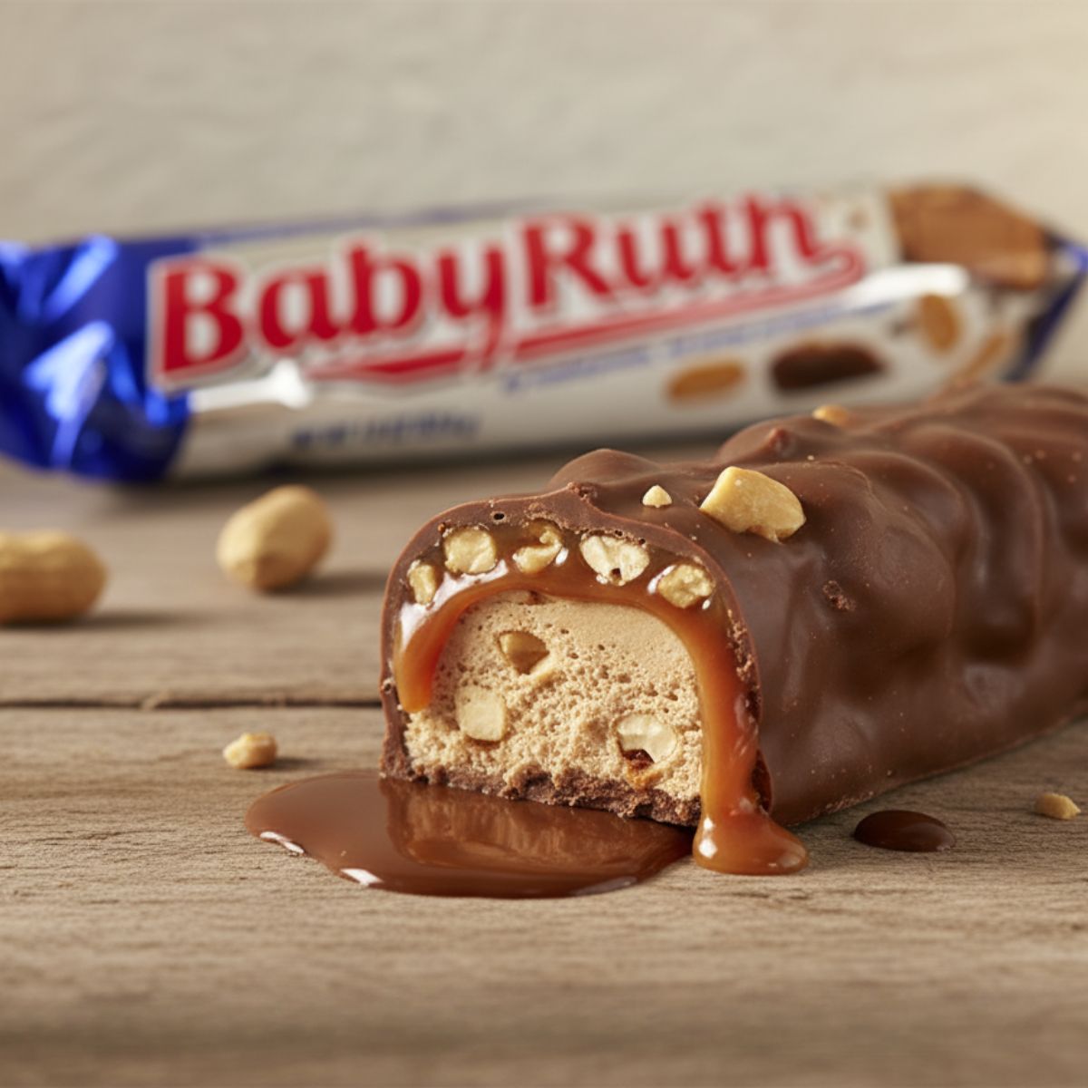 Μπάρα Νουγκά Φυστίκι Καραμέλα Baby Ruth