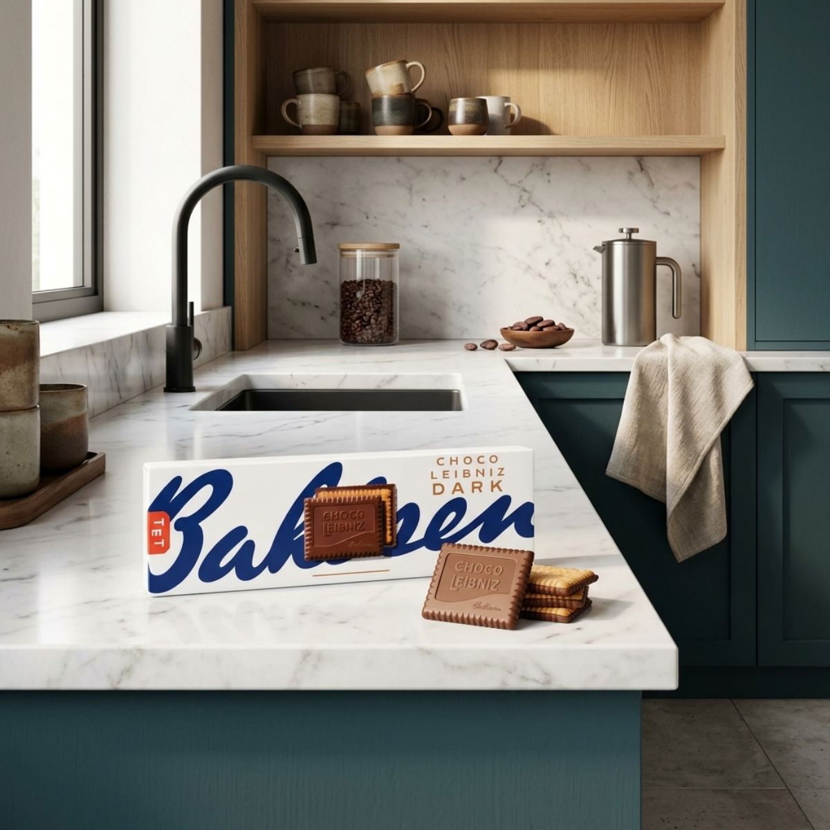 Μπισκότα με Μαύρη Σοκολάτα Bahlsen Choco Leibniz Dark