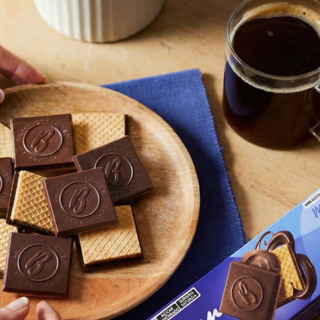 Βαφλάκια με Πραλίνα Bahlsen Ohne Gleichen Praline Square Wafers