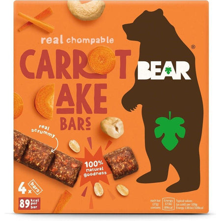 Παιδική Μπάρα Φρούτων Bear Real Chompable Carrot Cake Bars 4x27g