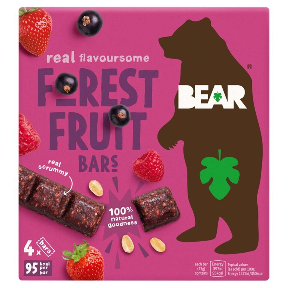 Παιδική Μπάρα Φρούτων Bear Real Flavoursome Fruit Bars 4x27g