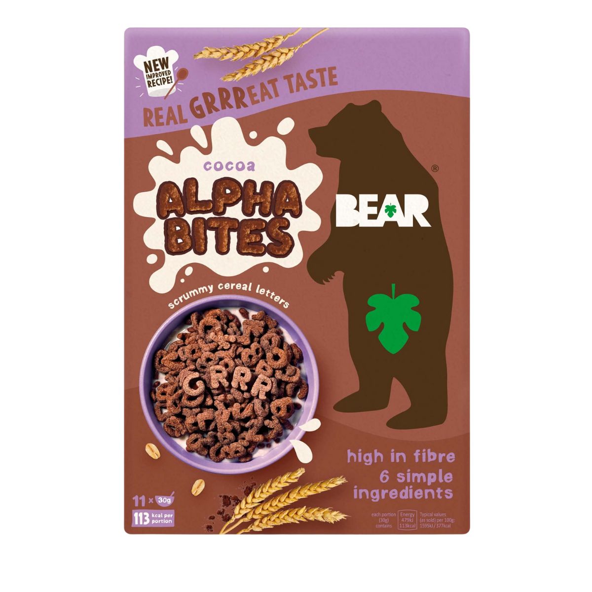 Παιδικά Δημητριακά Ολικής Άλεσης Cocoa Alpha Bites Bear