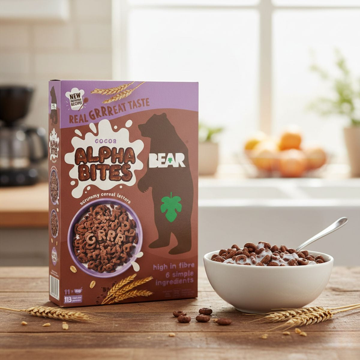 Παιδικά Δημητριακά Ολικής Άλεσης Cocoa Alpha Bites Bear