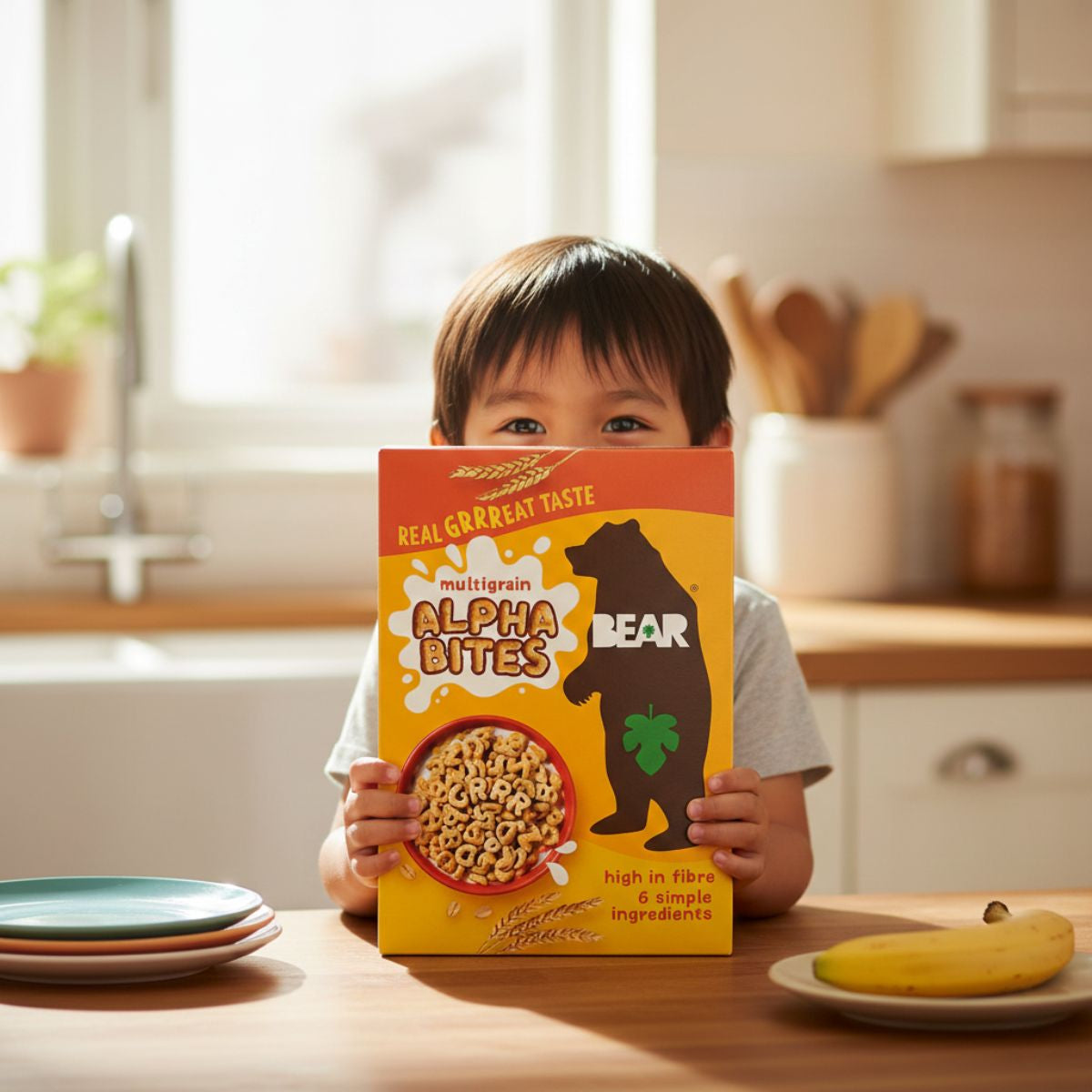 Παιδικά Δημητριακά Ολικής Άλεσης Multigrain Alpha Bites Bear