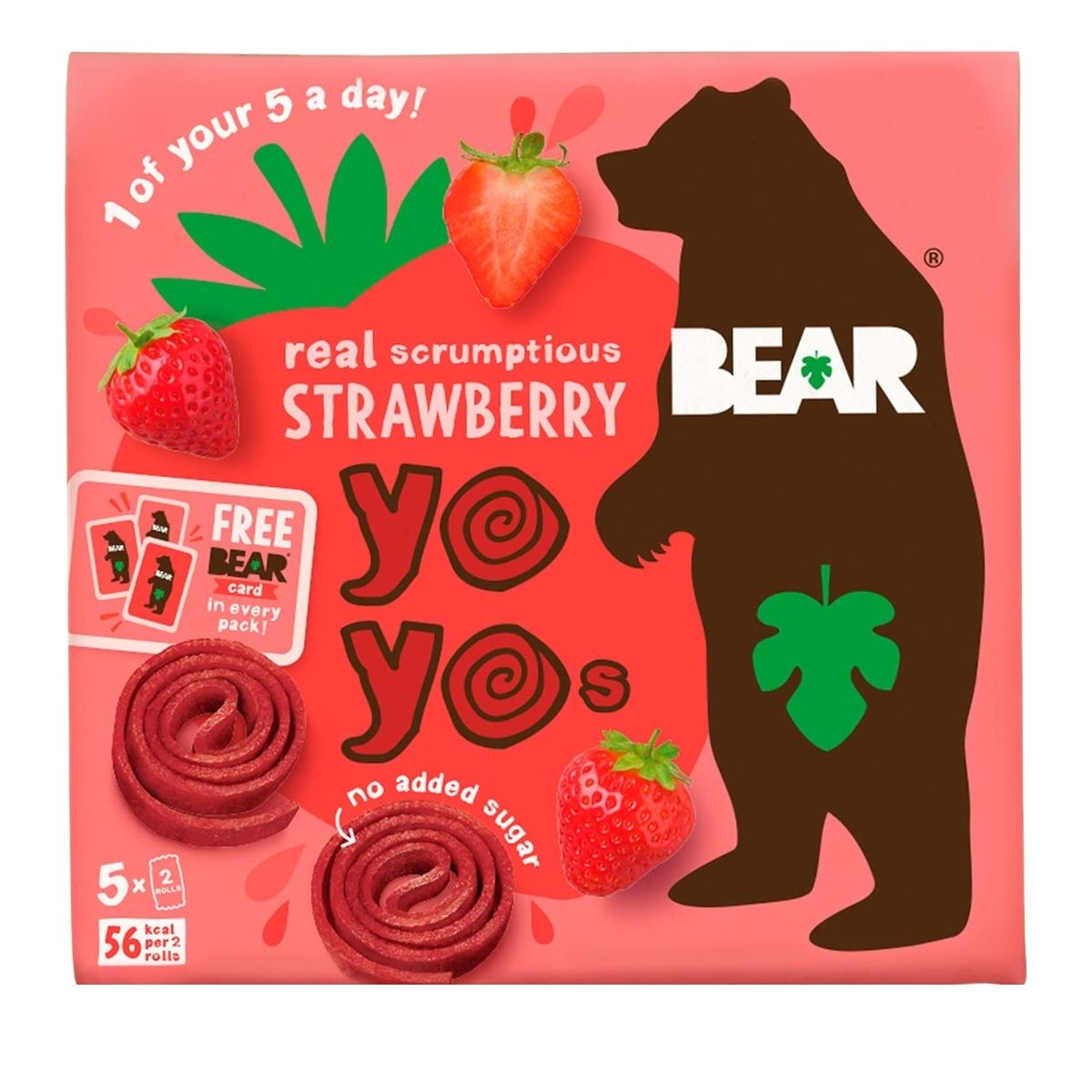 Παιδικό Σνακ Φρούτου Bear YoYo Strawberry 5x20g