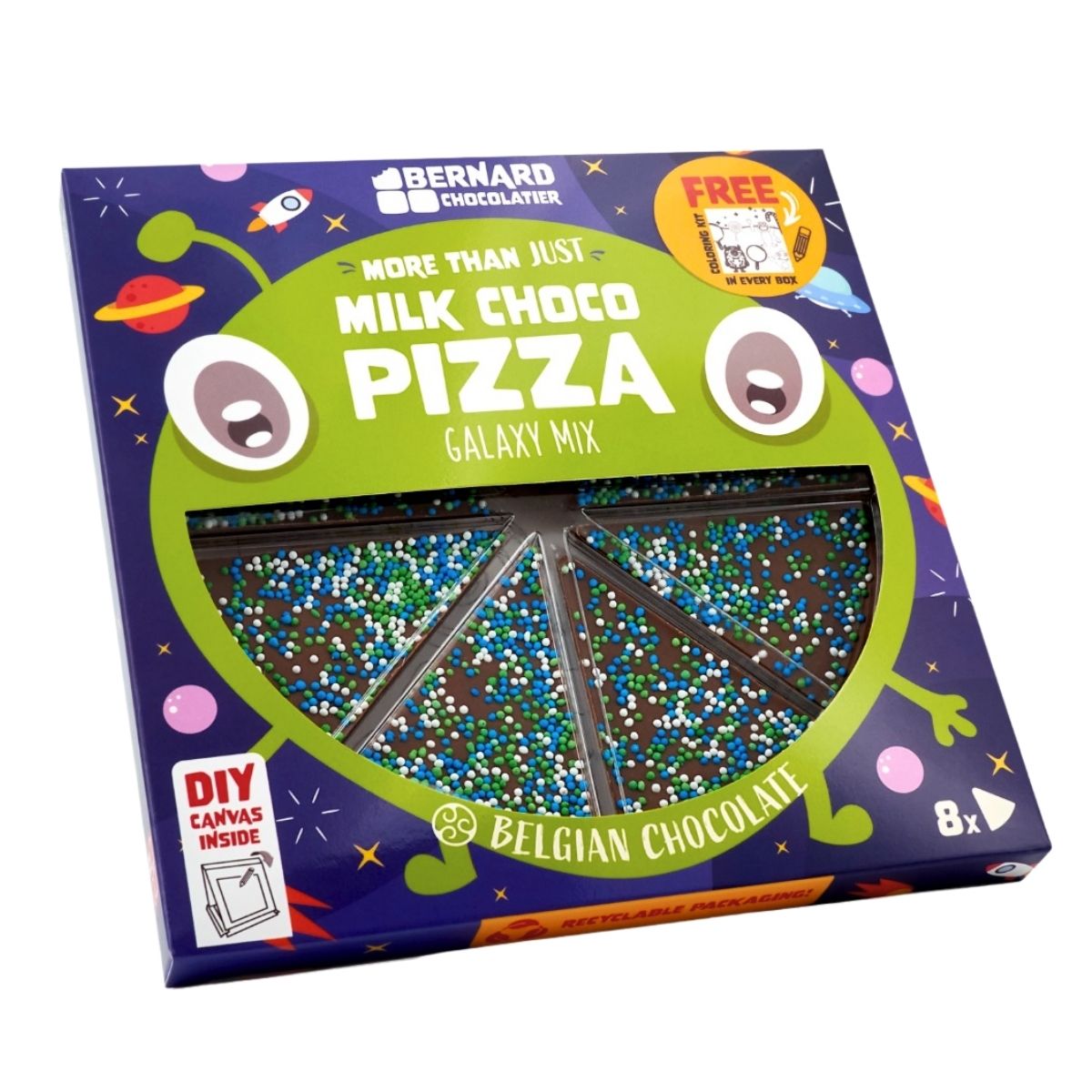 Πίτσα Σοκολάτα Bernard Chocolatier Galaxy Mix Milk Choco Pizza