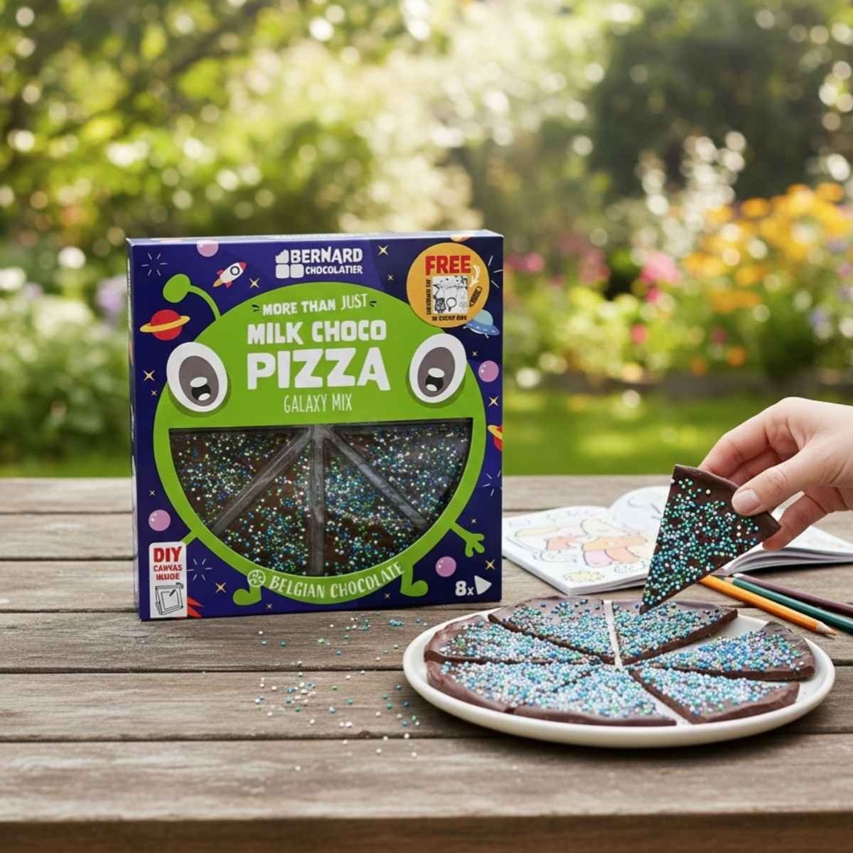 Πίτσα Σοκολάτα Bernard Chocolatier Galaxy Mix Milk Choco Pizza