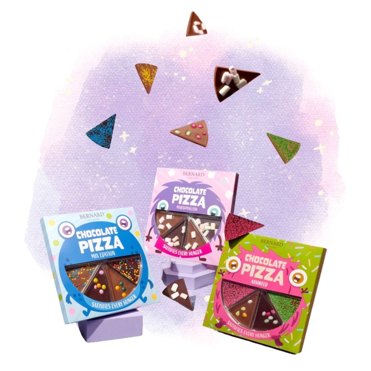 Πίτσα Σοκολάτα Bernard Chocolatier Marshmallow Milk Choco Pizza Family Size