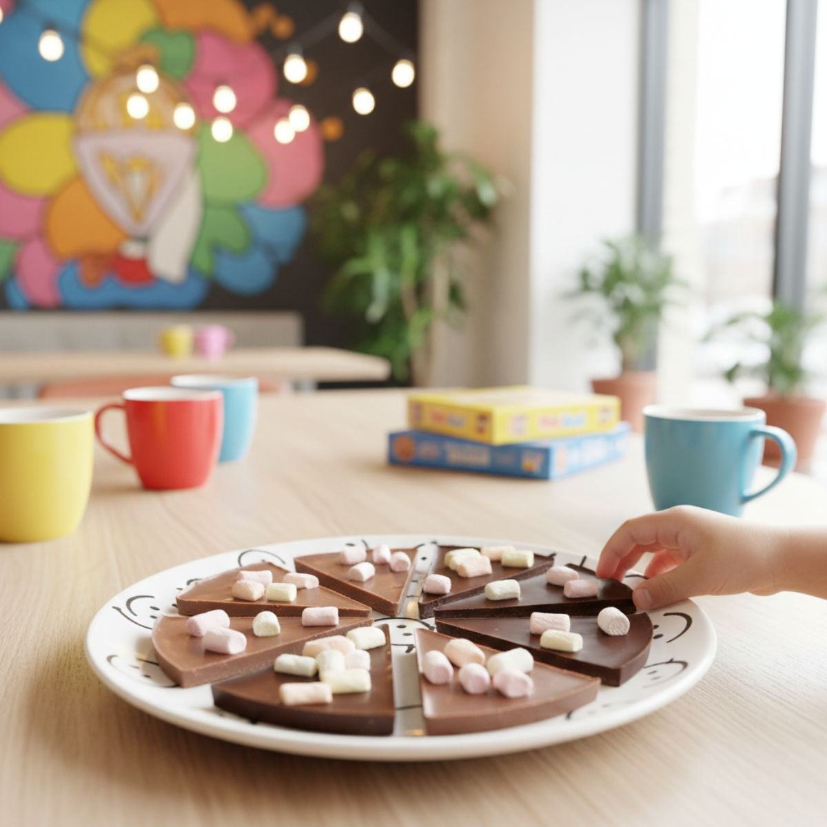 Πίτσα Σοκολάτα Bernard Chocolatier Marshmallow Milk Choco Pizza Family Size