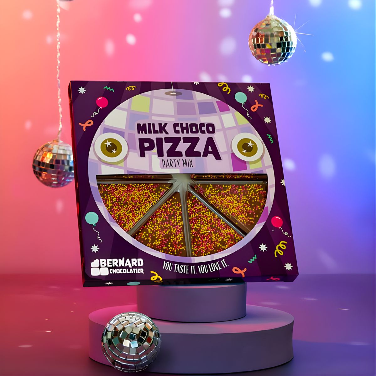 Πίτσα Σοκολάτα Bernard Chocolatier Party Milk Choco Pizza