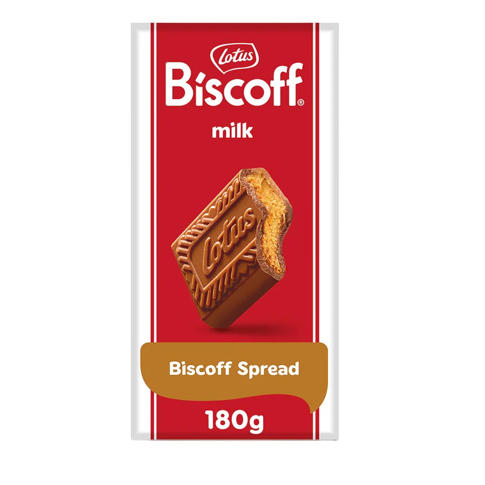 Σοκολάτα Γάλακτος με Άλειμμα Biscoff Lotus Biscoff Milk Chocolate with Biscoff Spread 180g