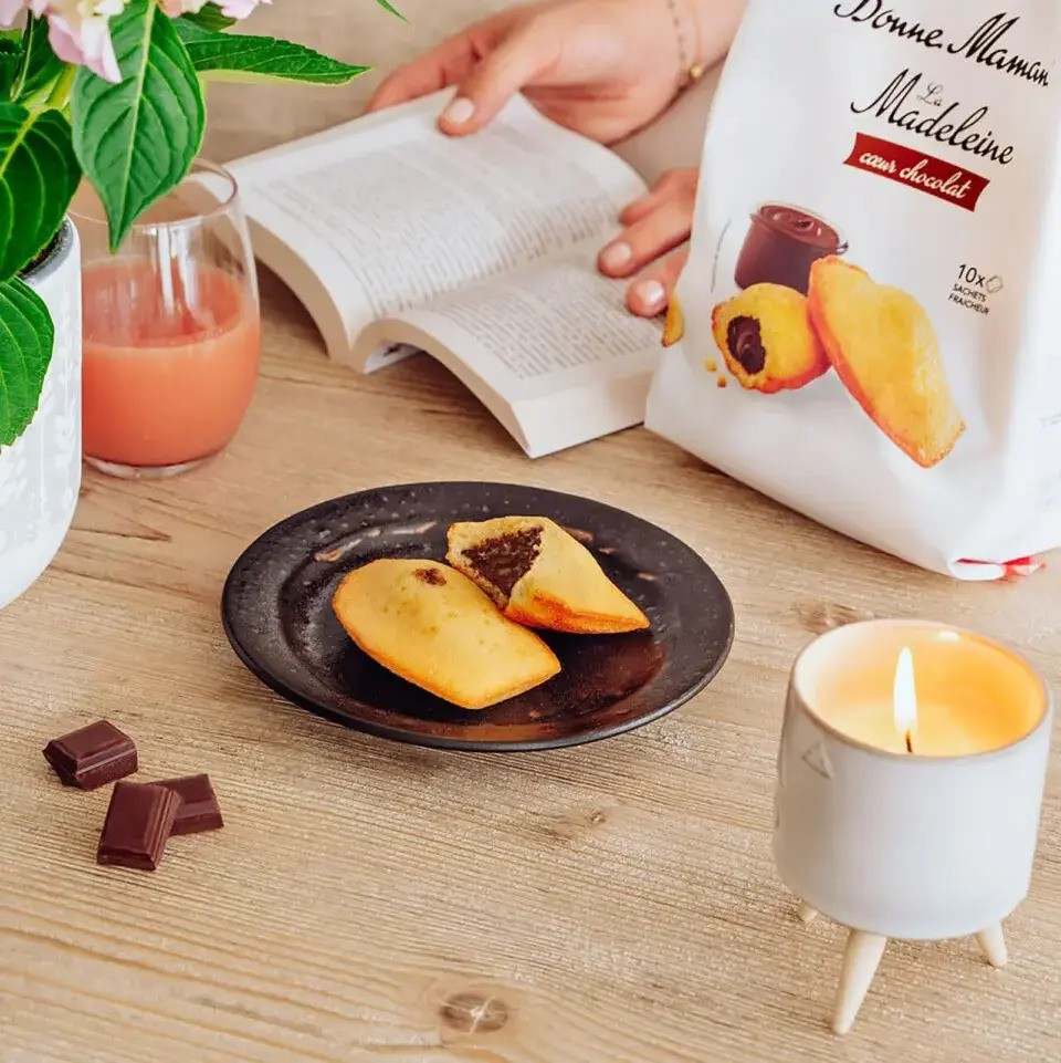 Κέικ Ατομικά Βουτύρου Με Γέμιση Σοκολάτας Bonne Maman La Madeleine Chocolate Heart 210g