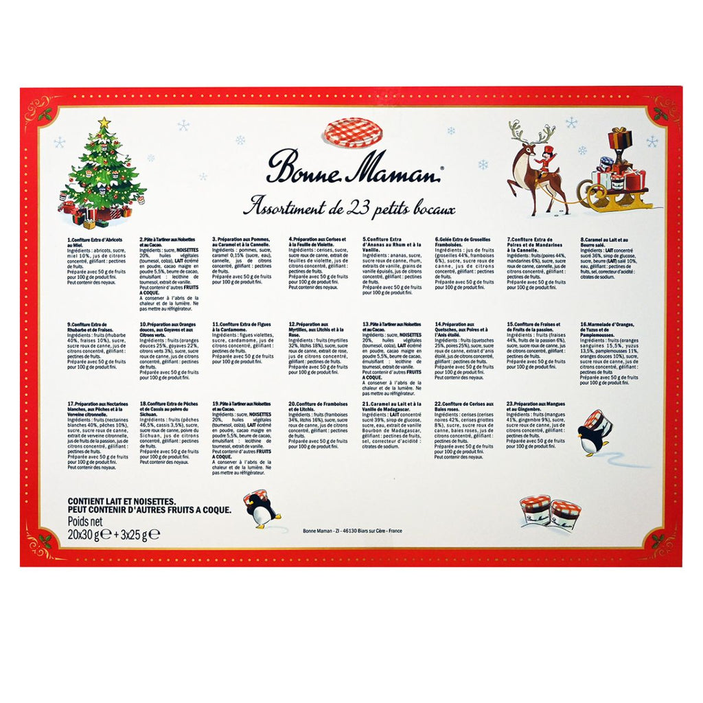 Χριστουγεννιάτικο Ημερολόγιο με Αλείμματα Bonne Maman Jams & Spreads Advent Calendar