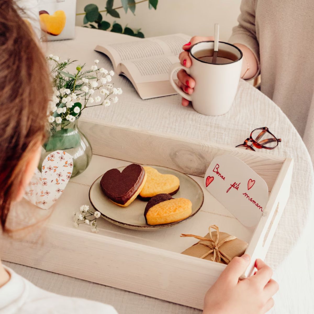 Κέικ Ατομικά Καρδιές Bonne Maman Sweet Hearts Chocolate Vanilla