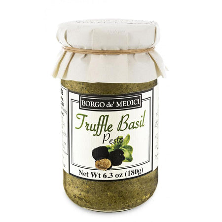 Σάλτσα Πέστο Βασιλικού με Μαύρη Τρούφα Borgo de Medici Truffle Basil Pesto 180g