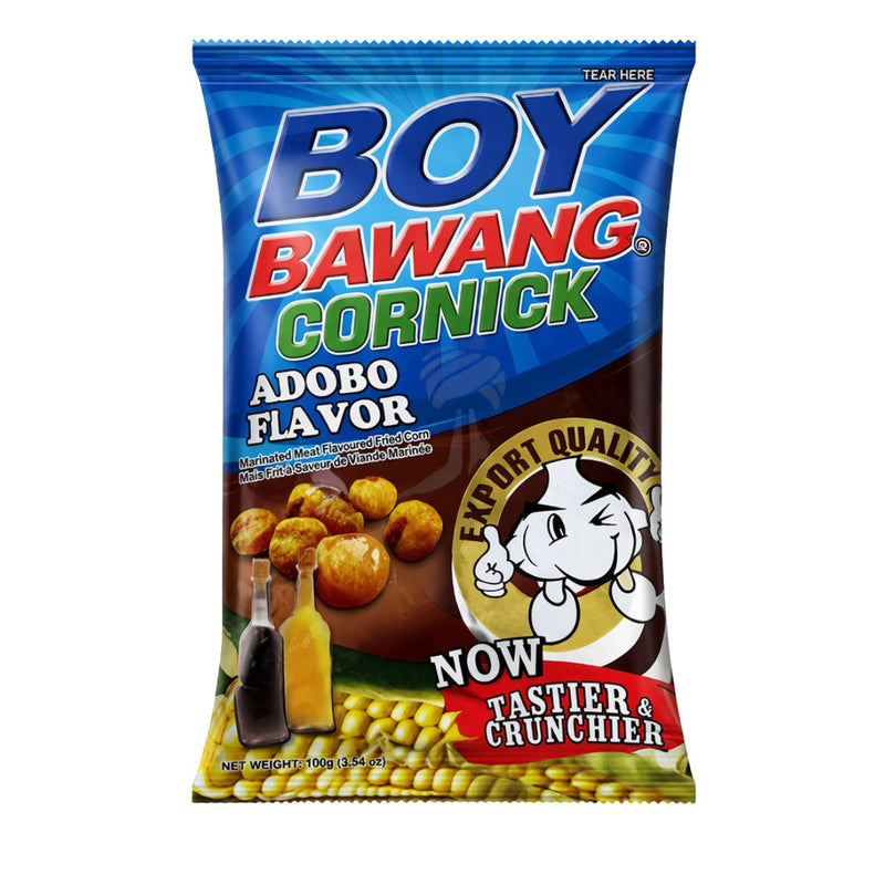 Σνακ Καλαμποκιού με Γεύση Μαριναρισμένο Κρέας Boy Bawang Cornick Adobo Marinated Meat Flavor