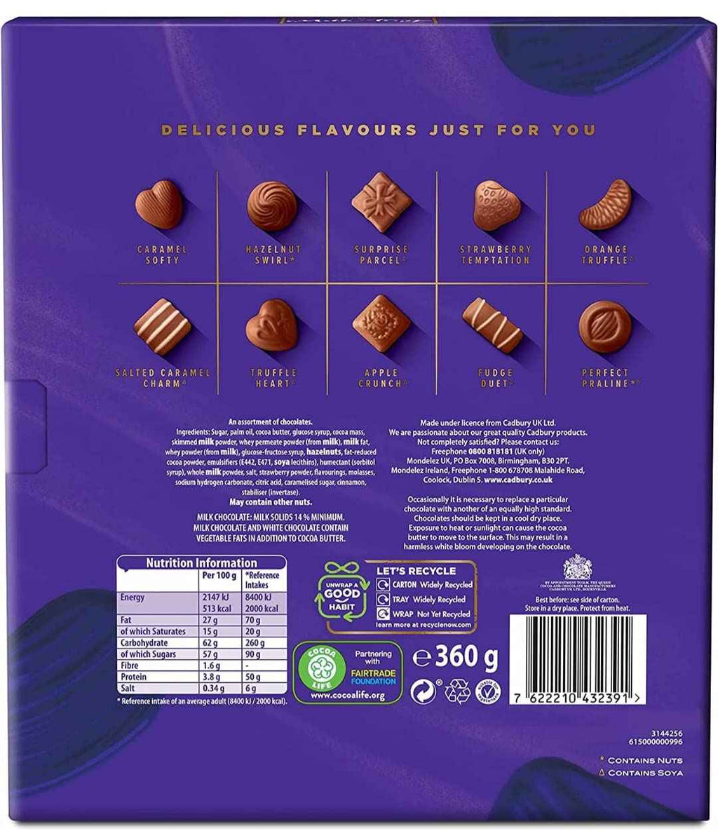 Σοκολατάκια Γάλακτος Συλλογή Cadbury Milk Tray Chocolate Box 360g