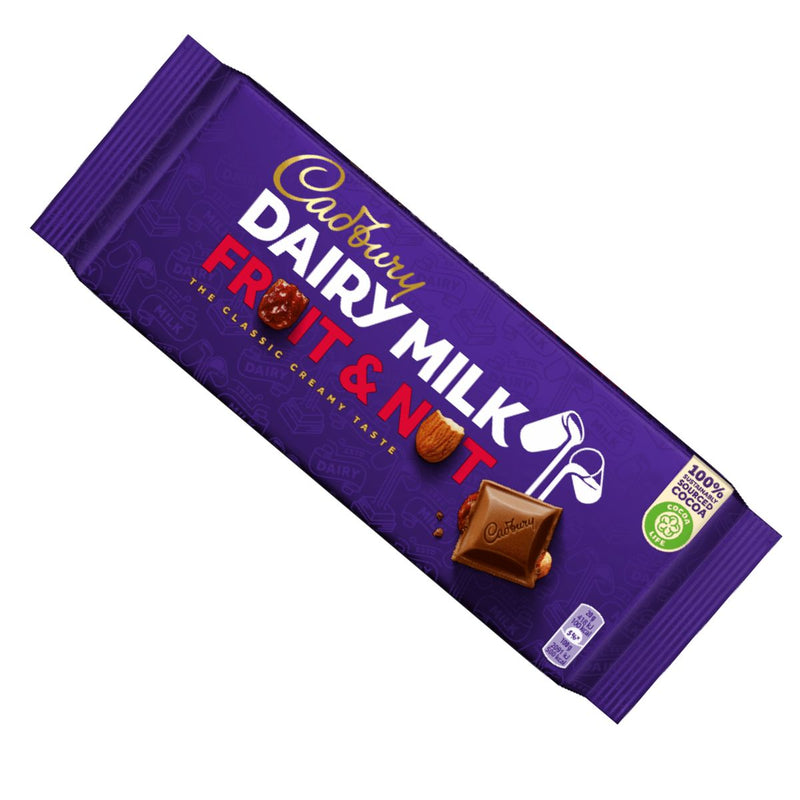Σοκολάτα Γάλακτος Cadbury Dairy Milk Fruit and Nut