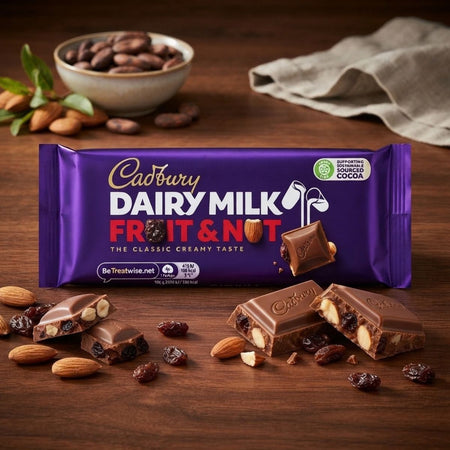 Σοκολάτα Γάλακτος Cadbury Dairy Milk Fruit and Nut