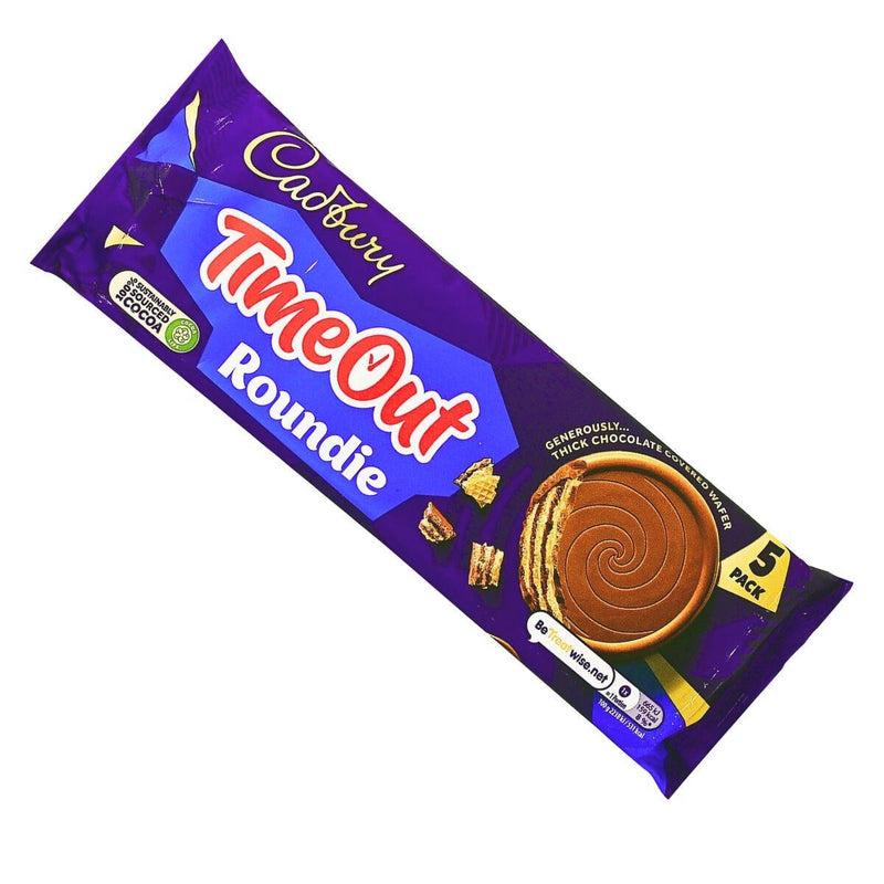 Γκοφρέτες Σοκολάτας Cadbury Time Out Roundie Chocolate Wafers