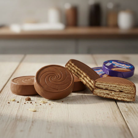 Γκοφρέτες Σοκολάτας Cadbury Time Out Roundie Chocolate Wafers