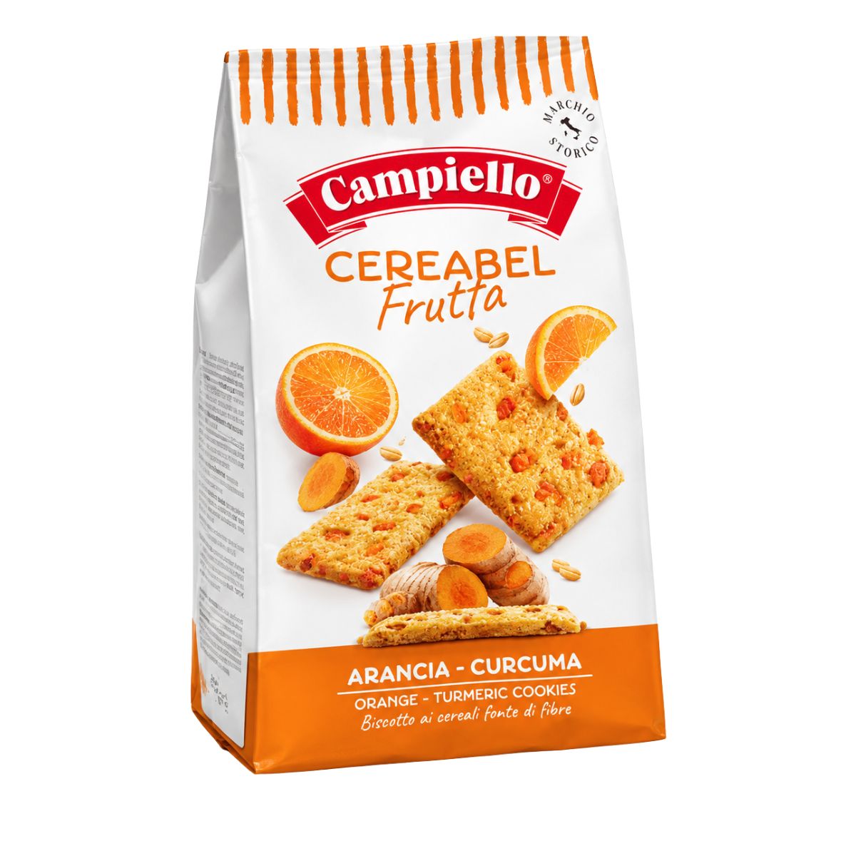 Μπισκότα με Πορτοκάλι και Κουρκουμά Campiello Cereabel Frutta Orange Tumeric Cookies