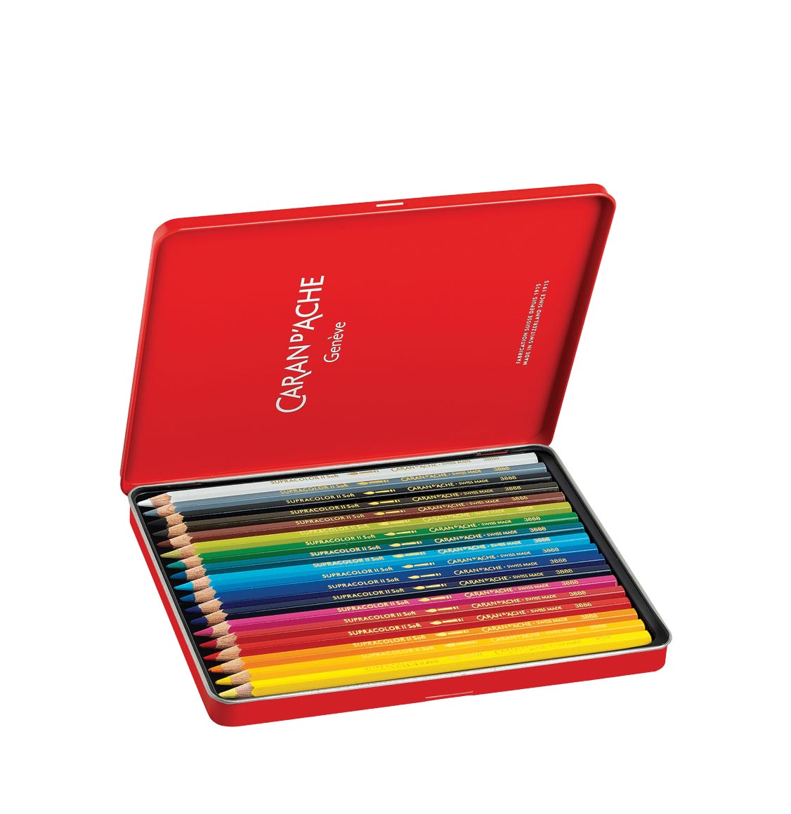Caran d'Ache Box 18 Colours Supracolor Soft Aquarelle