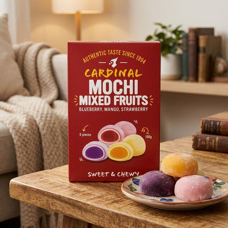 Ιαπωνικό Μαστιχωτό Γλυκό Μότσι Cardinal Mochi Mixed Fruits